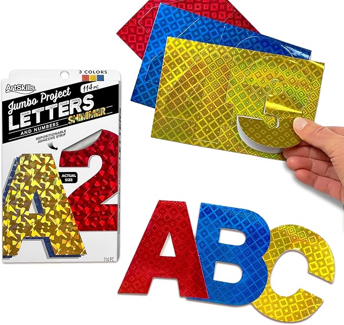 ArtSkills Poster Letters 4” Paper Letters by ArtSkills