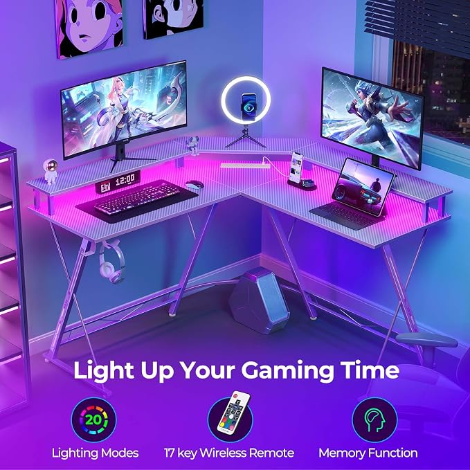 SEVEN WARRIOR Gaming Desk 50.4” - Image 4