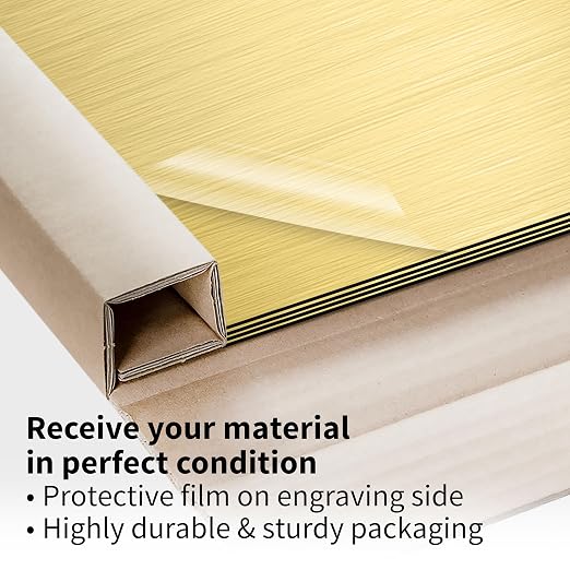 Trotec | Metallic Looking Acrylic Sheet | 12"x24"x1/16, Name Plate | USA Made - Image 5