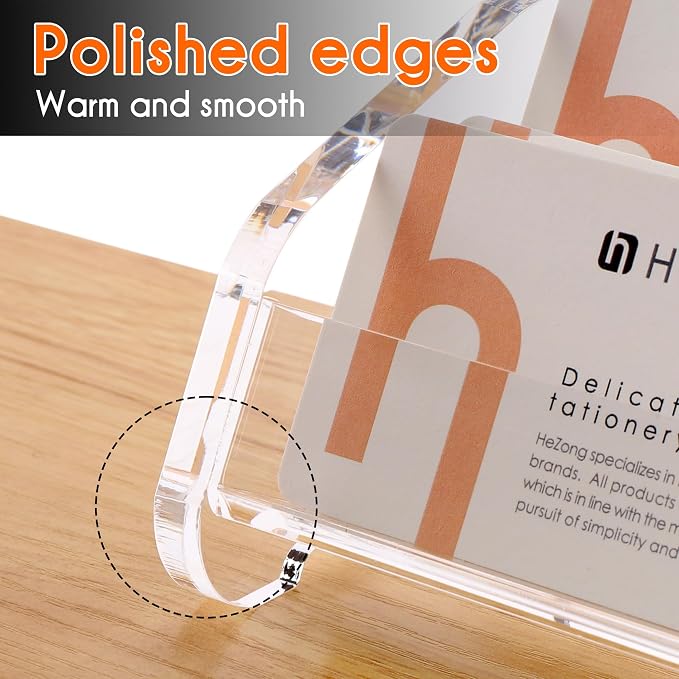 Business Card Holder for Desk, Acrylic Business Card Stand Display Holder - Image 6