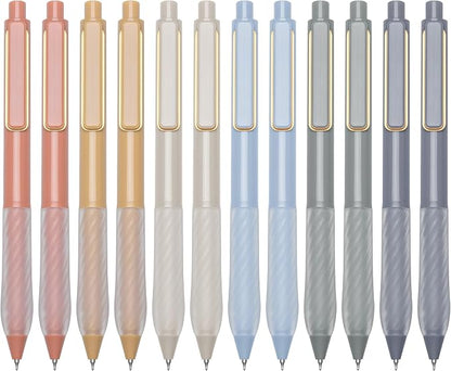 Gel Pens 0.5mm Point Pen Black Ink Smooth Writing Retractable Pen by Lin.Pen