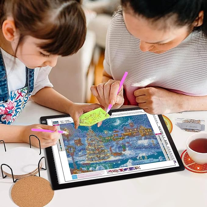Rechargeable A3 LED Diamond Art Light Board, Tracing Light Box - Image 7