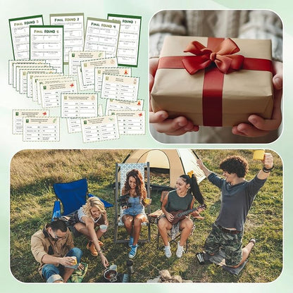 30 Pcs Camping Friendly Feud Game Set Camping Party Game Trivia Quiz - Image 7