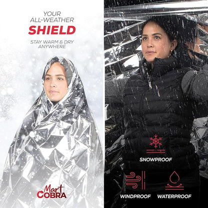 Emergency Blanket 4-Pack Space Mylar Blankets Survival Gear and Supplies - Image 7