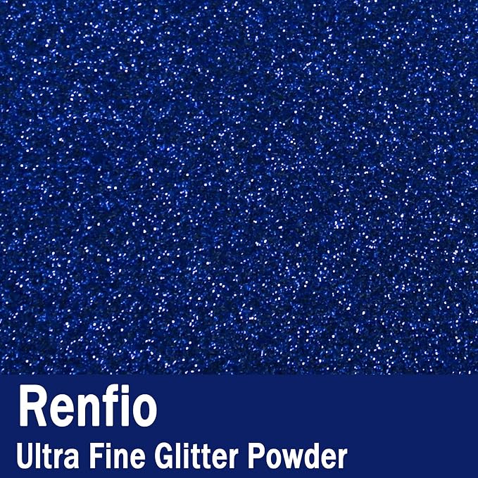 Renfio Ultra Fine Glitter Powder Metallic Resin Glitter 2.11 Oz PET Flakes - Image 2