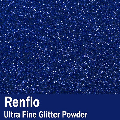 Renfio Ultra Fine Glitter Powder Metallic Resin Glitter 2.11 Oz PET Flakes - Image 2