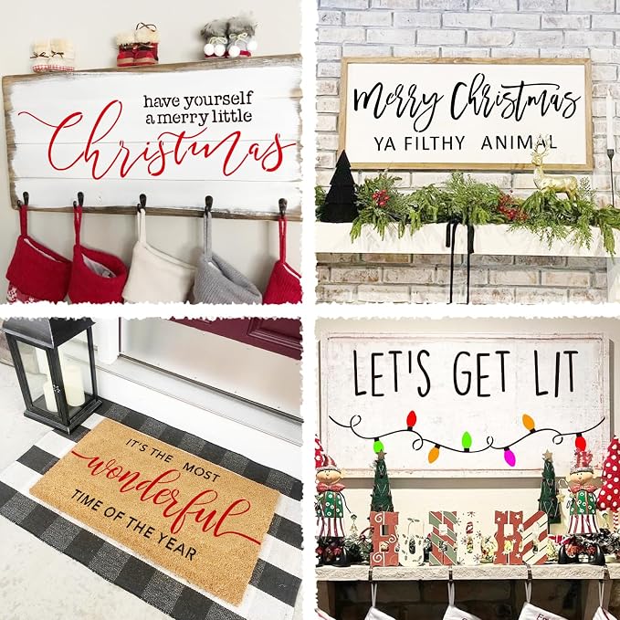 Christmas Stencils for Door Mats Reusable Large Doormat Stencils for Painting - Image 7