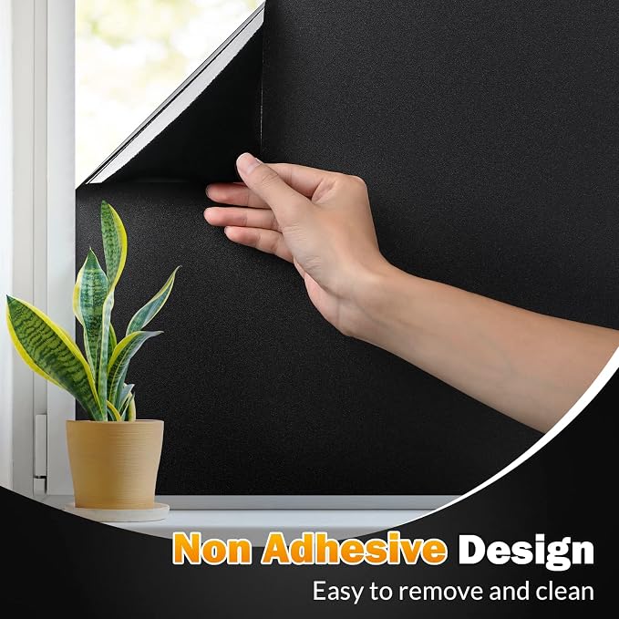 rabbitgoo Blackout Window Film, Sun Heat Blocking Privacy Cover - Image 4