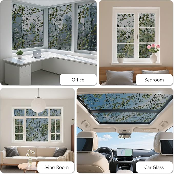 NINETREX One Way Window Privacy Film, Daytime Privacy Static Cling Sun Blocking - Image 2