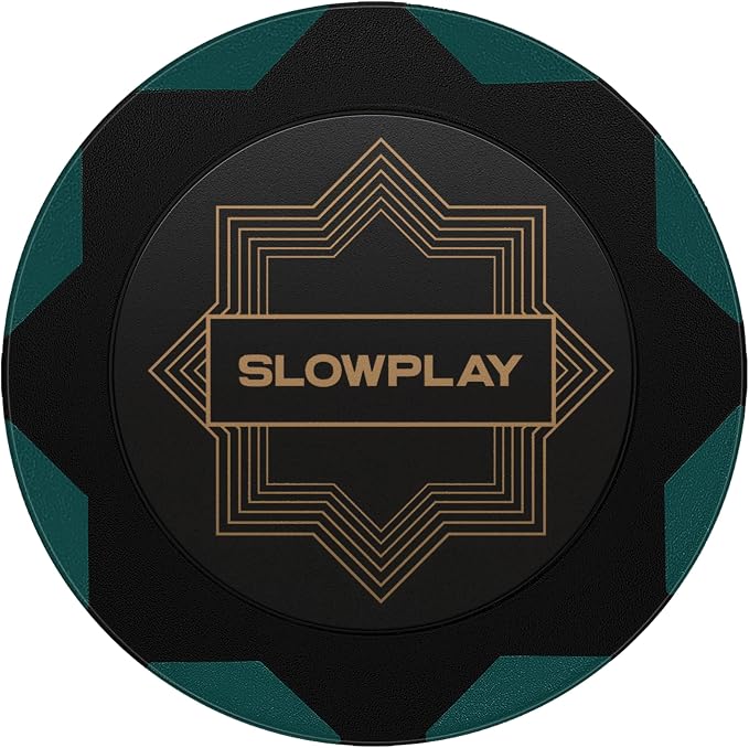 SLOWPLAY Nash Clay Poker Chips, 14 Grams Heavyweight Clay Composite, 40mm Large by SLOWPLAY