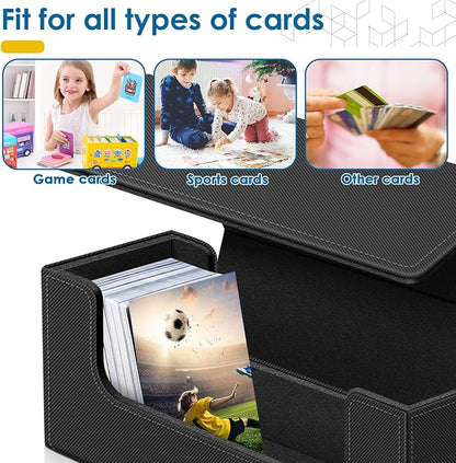 Card Deck Case for Trading Cards, Leather Magnetic Closure Commander Card - Image 4