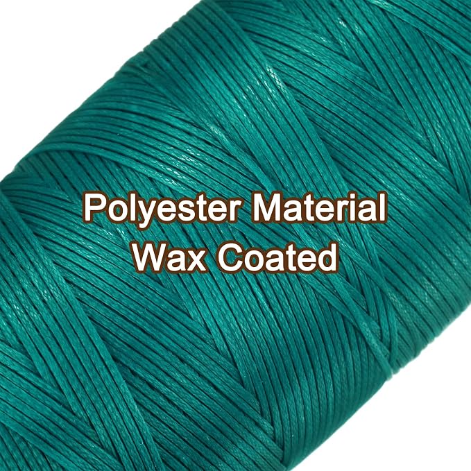 uxcell 150D 0.8mm Flat Waxed Thread 284 Yards Polyester Leather Sewing Waxed - Image 4