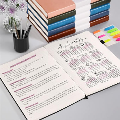 College Ruled Notebook, Large B5 Lined Journal Notebook, 314 Numbered Pages - Image 6
