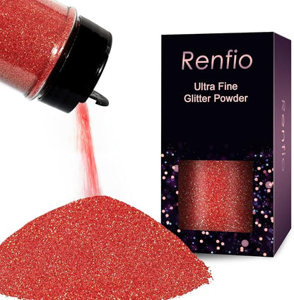 Renfio Iridescent Ultra Fine Glitter Powder Resin Supplies Glitters 1.94 Oz PET by Renfio