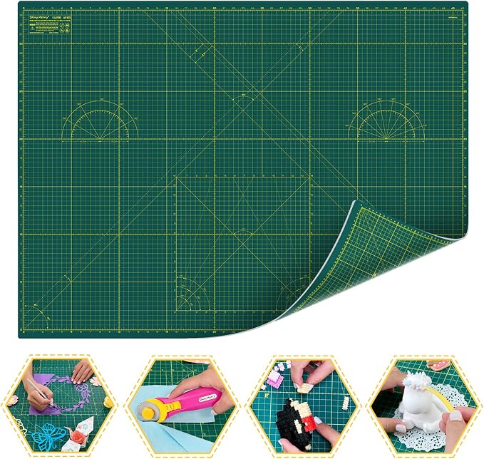 Self Healing Cutting Mat A2 18"x24" – Double Sided 5-Ply Craft Mat by ShinyMerry
