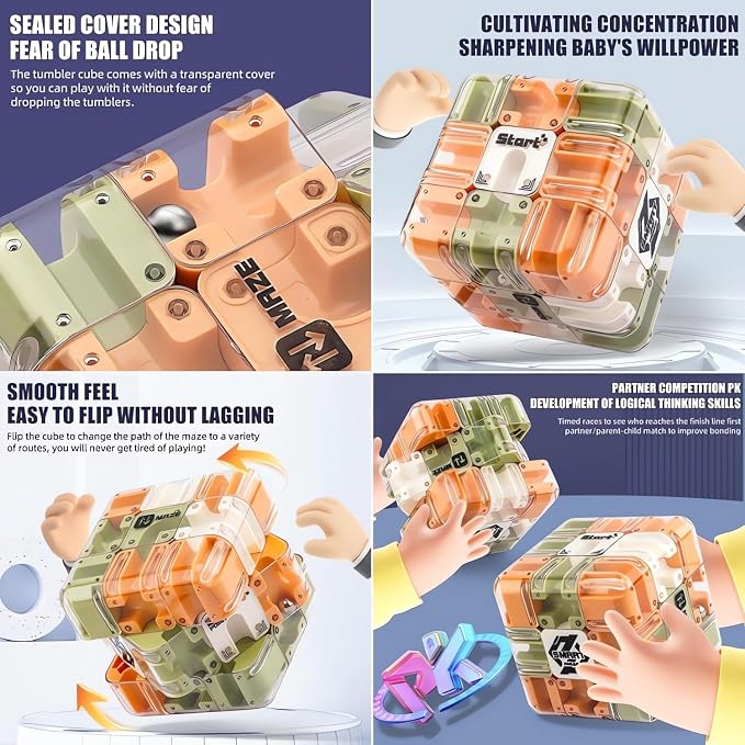 Large 3D Puzzle Maze Cube - Image 3