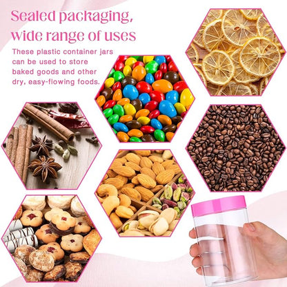 SATINIOR 12 Pack 10 oz Plastic Container Jars - Image 7