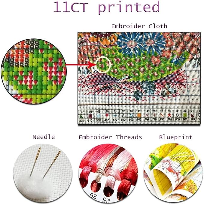 Magxvouy Cross Stitch Kits Stamped Full Range of Embroidery Kits, Cross Stitch - Image 3