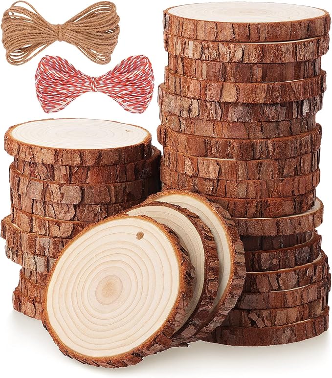 Fuyit Natural Wood Slices by Fuyit