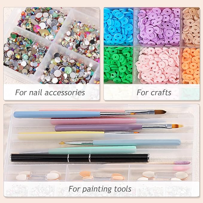 21 Grids Clear Large Plastic Organizer Box - Image 5