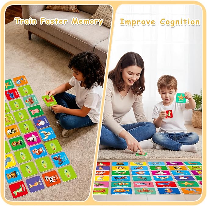 72 PCS Animals Memory Matching Game - Image 4