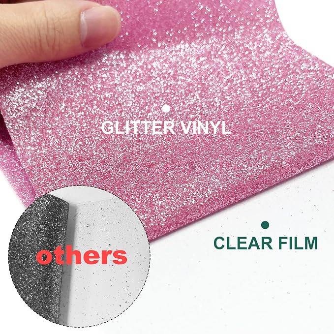 Glitter HTV Heat Transfer Vinyl Rolls- 10" x 8ft. Glitter HTV - Image 2