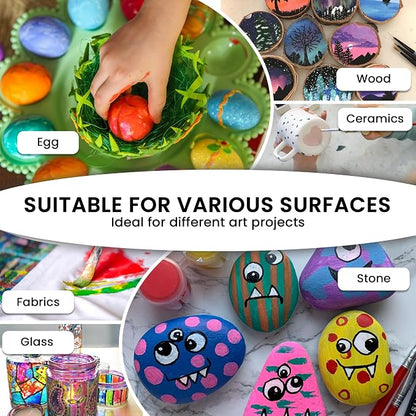 Acrylic Pouring Paint Set | 30 Vibrant Colors Including An Array Of Metallic - Image 5