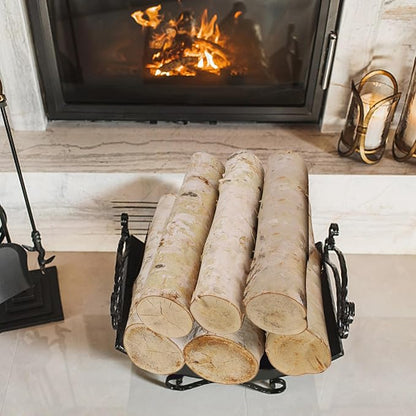 6 Pack Birch Logs for Fake Fireplace Decorative White Birch Branches Logs - Image 5