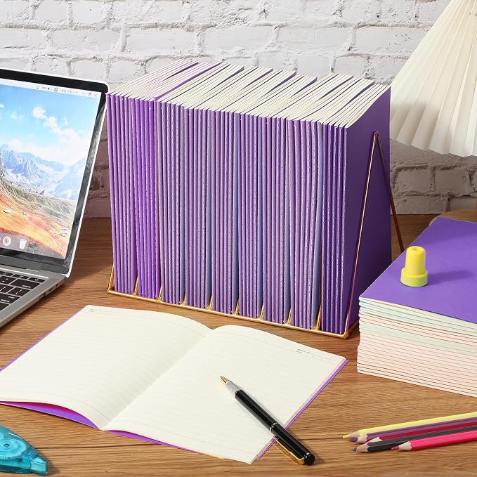 Handepo 100 Pack Composition Notebooks A5/A6 Ruled Lined Composition Kraft - Image 7