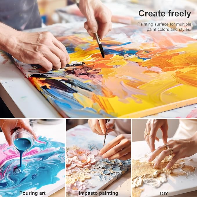 PHOENIX Stretched Canvas for Painting 6x8 Inch/7 Value Pack, 8 Oz Triple Primed - Image 6