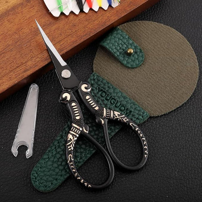 Antique Scissors with Cover, Sharp Sewing Scissor - Image 9