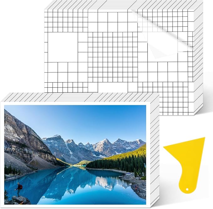 100 Pack Matte Self Adhesive Laminating Sheets, Matte Finish Self Sealing by Unknown