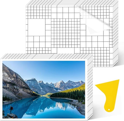100 Pack Matte Self Adhesive Laminating Sheets, Matte Finish Self Sealing by Unknown
