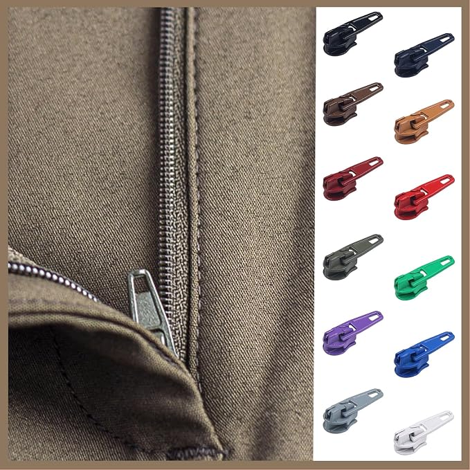 DOITEM 96Pcs Zipper Repair Kit Zipper Replacement 3# Zipper Pull Rescue Kit - Image 4