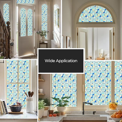Window Privacy Film, Frosted Glass Decorative Static Cling, Removable Sun - Image 6