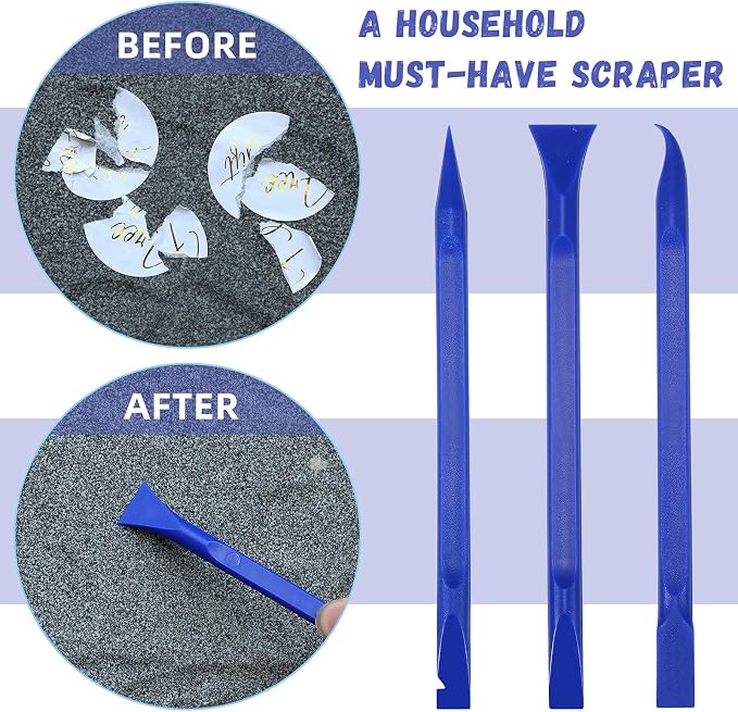 Minatee 18 Pieces Non-scratch Plastic Scraper Tool Multi-purpose Carbon Fiber - Image 4