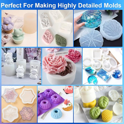 Silicone Mold Making Kit, 32oz 10A Elastic Liquid Silicone - Image 6