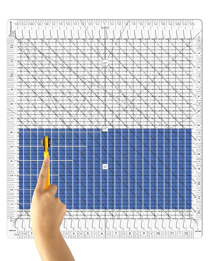 Quilting Ruler- 12.5 * 12.5" Slotted Rulers by Karpoulra