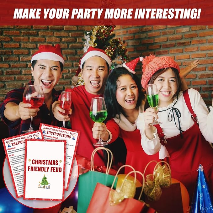 Christmas Friendly Feud Game, Funny Christmas Party Games, Friendly Feud Trivia - Image 5