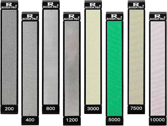 RUIXIN PRO 8 Pcs Diamond Knife Sharpening Stones by Moviron
