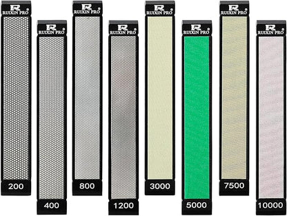 RUIXIN PRO 8 Pcs Diamond Knife Sharpening Stones by Moviron