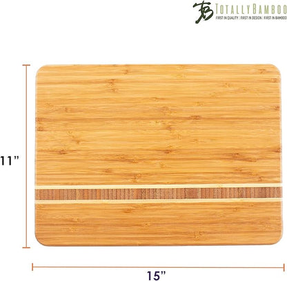 Totally Bamboo Martinique Bamboo Serving and Cutting Board - Image 5