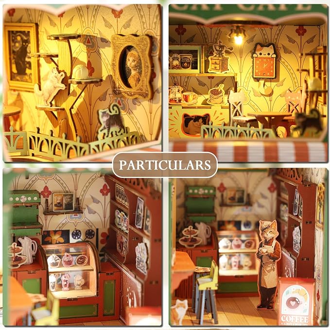 Book Nook Kit, DIY Miniature House Kit - Image 3
