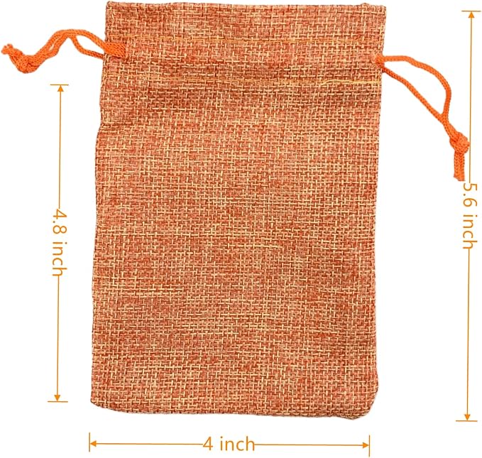 Palmhomee Pack of 25 Burlap Gift Bags - Image 3