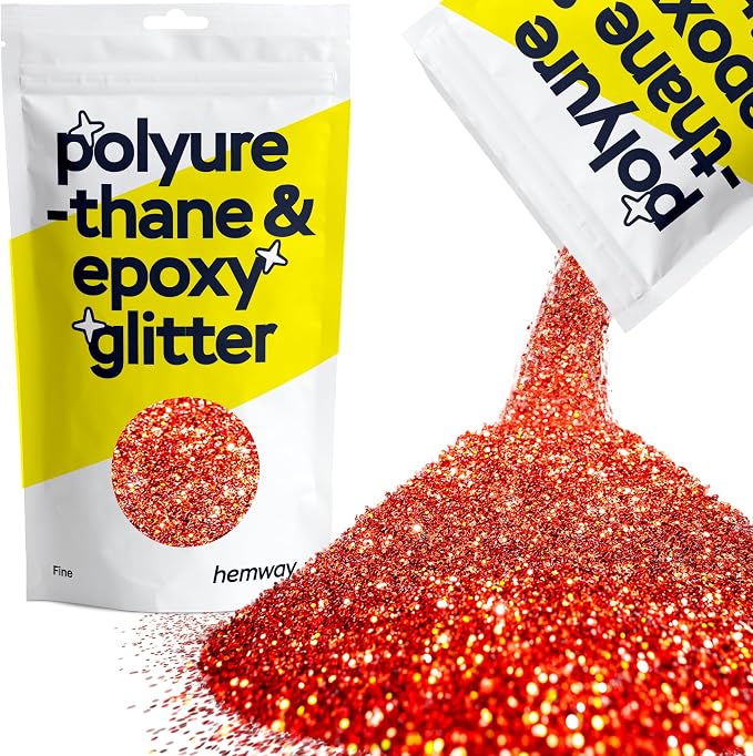 Hemway Polyurethane & Epoxy Resin Glitter 100g / 3.5oz Metallic Crystal Flake by Hemway