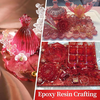 Red Mica Powder for Epoxy Resin，Natural Shimmer Mica Powder Used for Coloring - Image 3