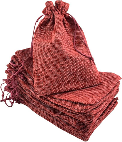 Palmhomee Pack of 25 Burlap Gift Bags by Palmhomee