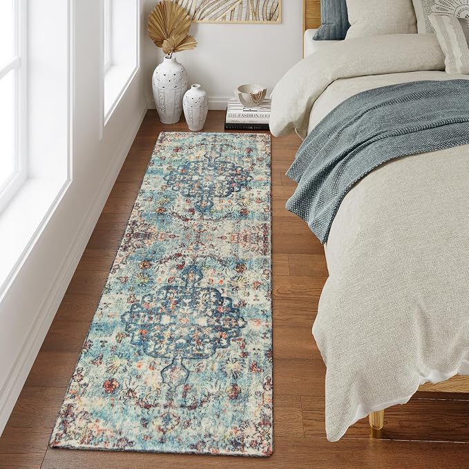 Lahome Bohemian Floral Medallion Runner Rug - Image 3