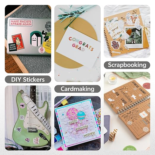12x12 Inch Colored Sticker Paper Sheets Heavyweight Printable Sticky Back - Image 6
