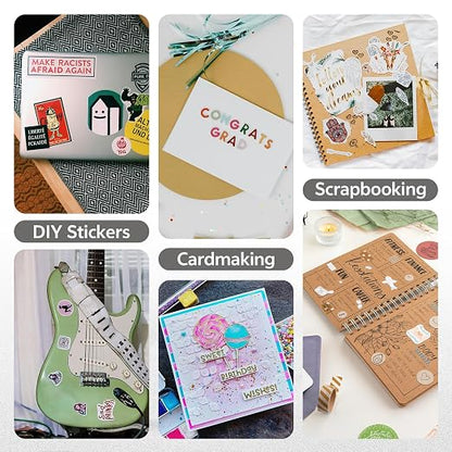 12x12 Inch Colored Sticker Paper Sheets Heavyweight Printable Sticky Back - Image 6
